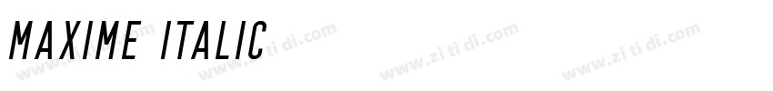 Maxime Italic字体转换